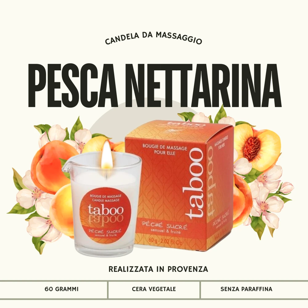 Candela Massaggio Pesca Nettarina Taboo Candela Massaggio Pesca Nettarina Taboo