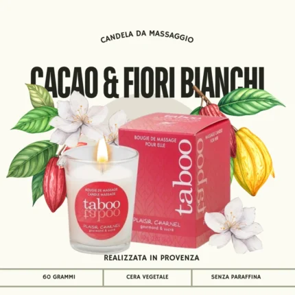 Candela da Massaggio "Fiore di cacao" | Taboo